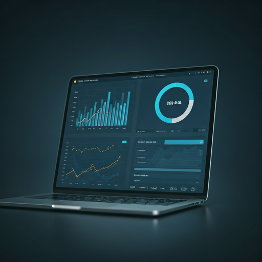 A visually engaging image of a market research tool's user interface displaying graphs, charts, and key insights to illustrate the functionality of AI-driven tools.