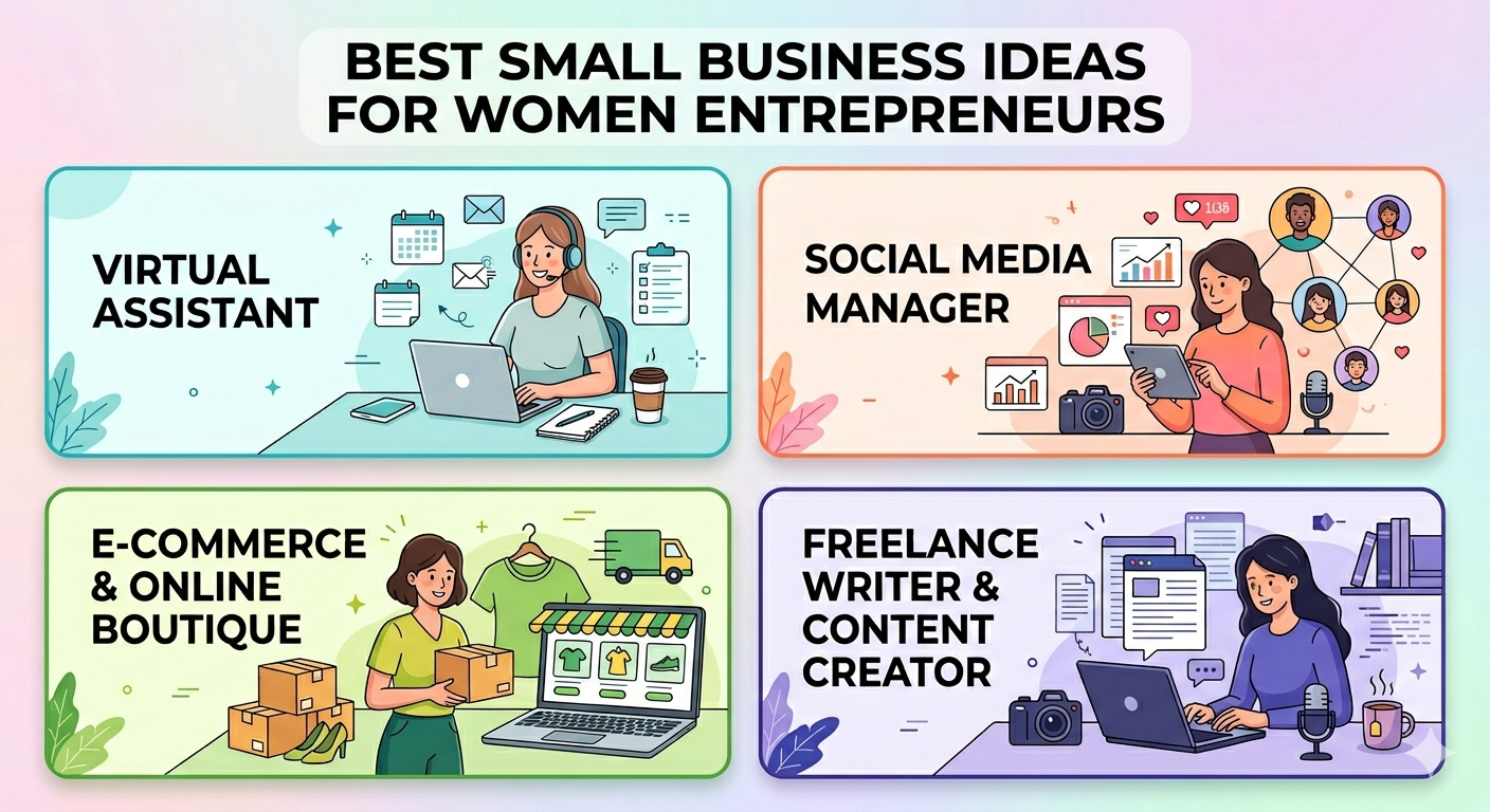 Best Small Business Ideas for Women Entrepreneurs
