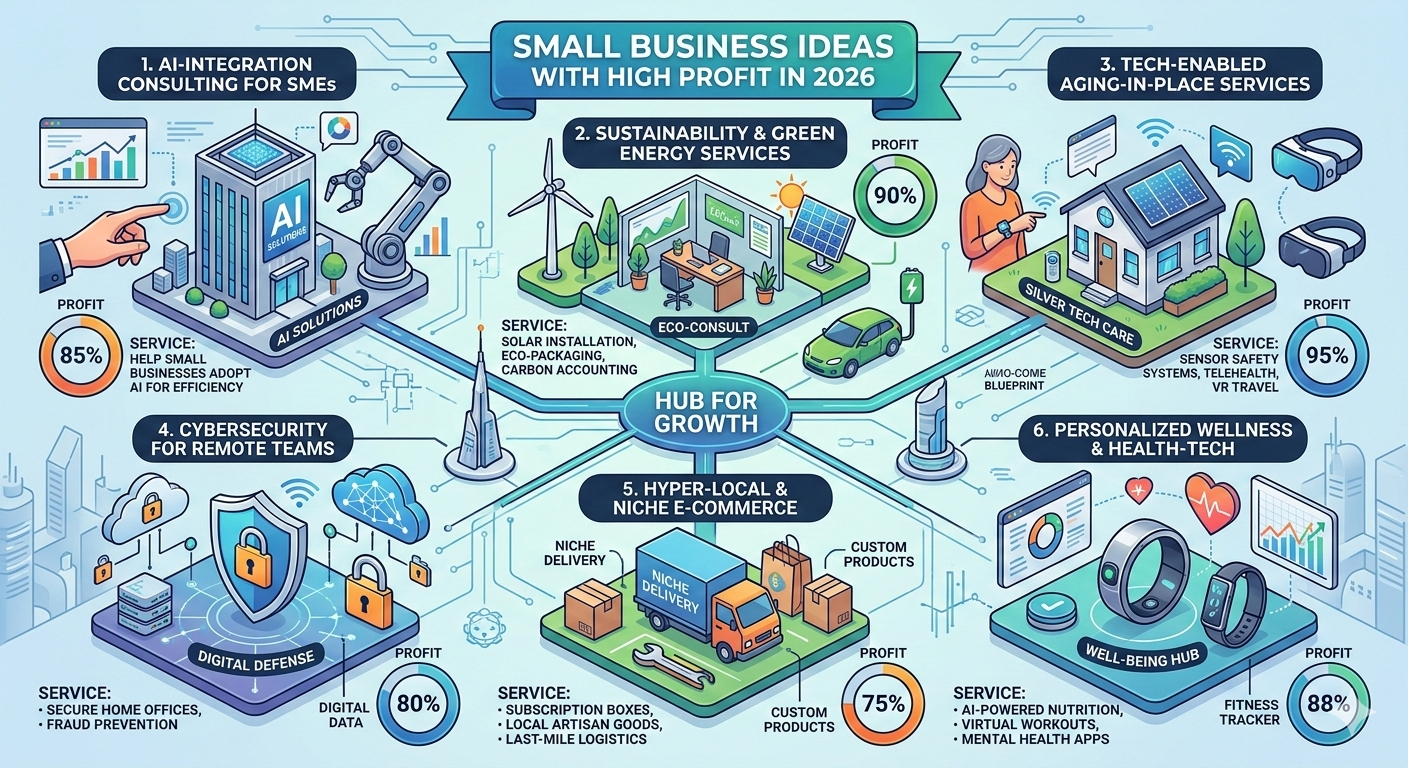 Small Business Ideas with High Profit in 2026